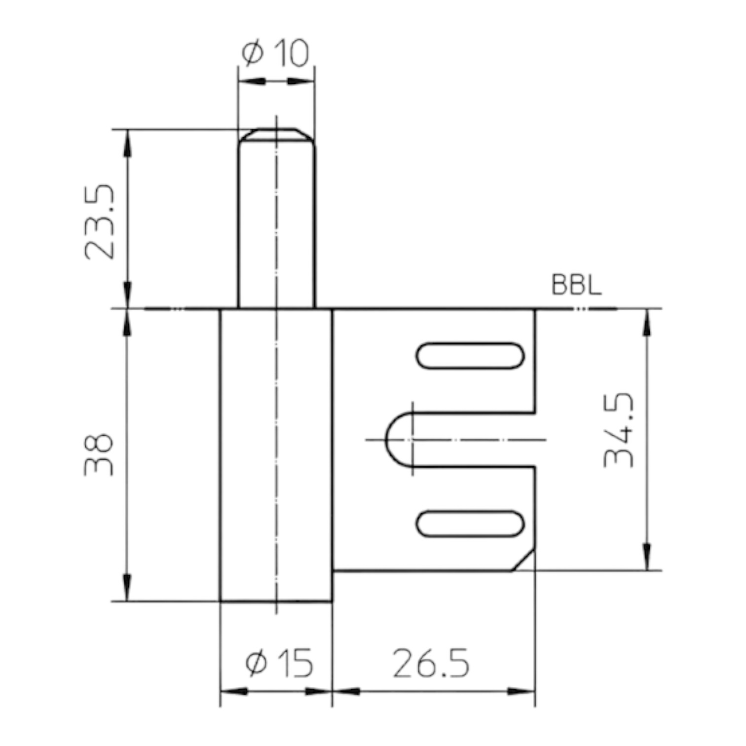 Rahmenteil 2-teilige Stahlzarge V8100 WF
