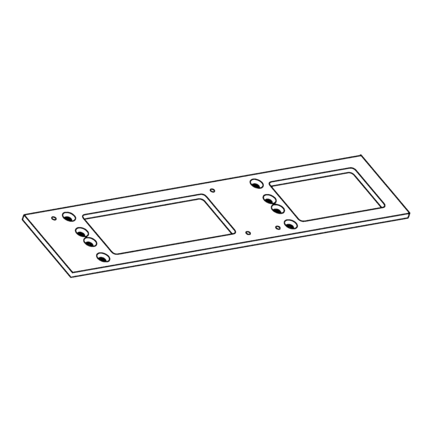 Geze Montageplatte für TS 4000 / TS 5000 Obentürschließer