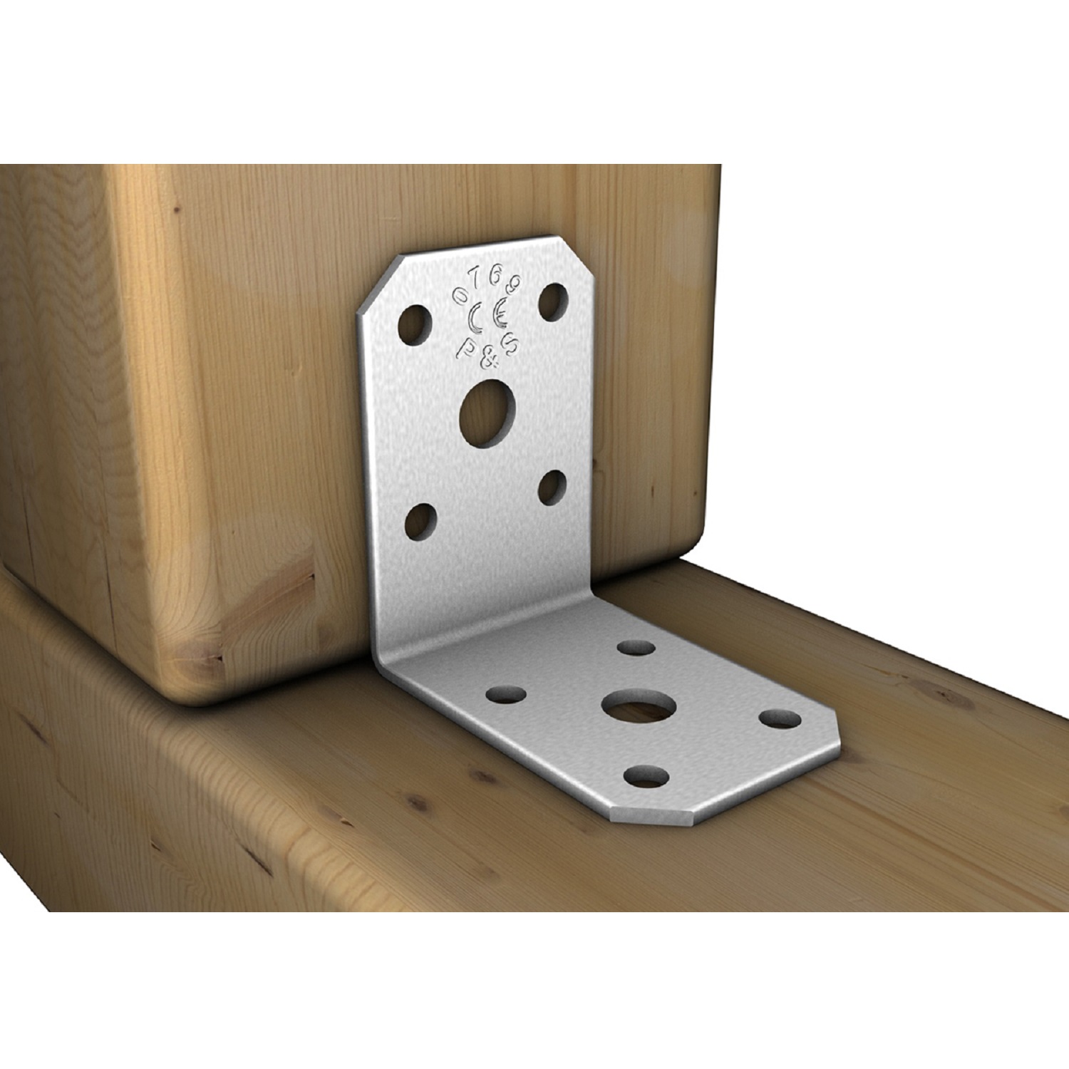 Winkelverbinder gleichschenklig ohne Steg / Rippe / Sicke für Holzverbindungen