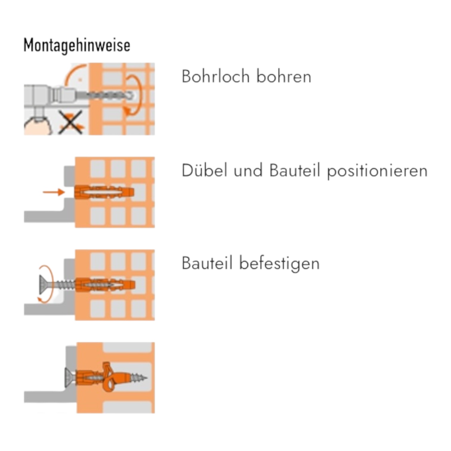 Kunststoff  Verknotungsdübel MU